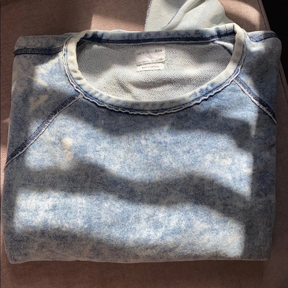 Rag and bone acid wash sweatshirt